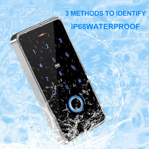 GrandingTech F03 RFID Biometric Fingerprint Access Control Waterproof Touch Keypad Reader DC12V
