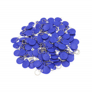 Grandingtech 100 PCS 125KHz RFID Key Fob Proximity ID Card Token Tag Keypad Card for Door Entry Access Control System