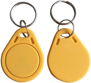 Grandingtech 100 PCS 125KHz RFID Key Fob Proximity ID Card Token Tag Keypad Card for Door Entry Access Control System