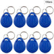 Grandingtech 100 PCS 125KHz RFID Key Fob Proximity ID Card Token Tag Keypad Card for Door Entry Access Control System