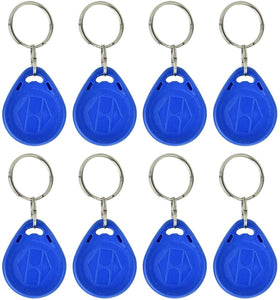 Grandingtech 100 PCS 125KHz RFID Key Fob Proximity ID Card Token Tag Keypad Card for Door Entry Access Control System