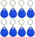 Grandingtech 100 PCS 125KHz RFID Key Fob Proximity ID Card Token Tag Keypad Card for Door Entry Access Control System