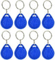 Grandingtech 100 PCS 125KHz RFID Key Fob Proximity ID Card Token Tag Keypad Card for Door Entry Access Control System