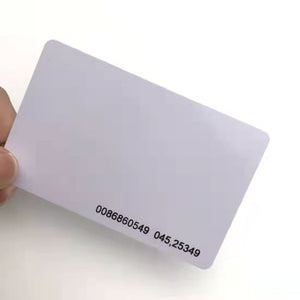 Grandingtech Blank 125kHz RFID Proximity Card with printed ID number 1.8mm thick for Access Control System