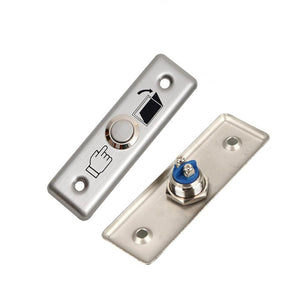 Grandingtech Request to Exit Button, Push Exit Release Button Square Rocker Switch Electric Door Exit Release Stainless Steel Push Button Switch