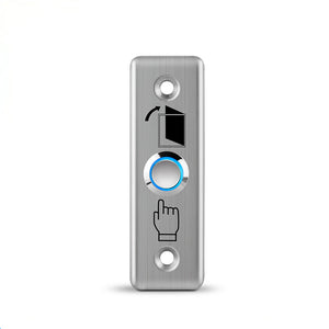 Grandingtech Request to Exit Button, Push Exit Release Button Square Rocker Switch Electric Door Exit Release Stainless Steel Push Button Switch